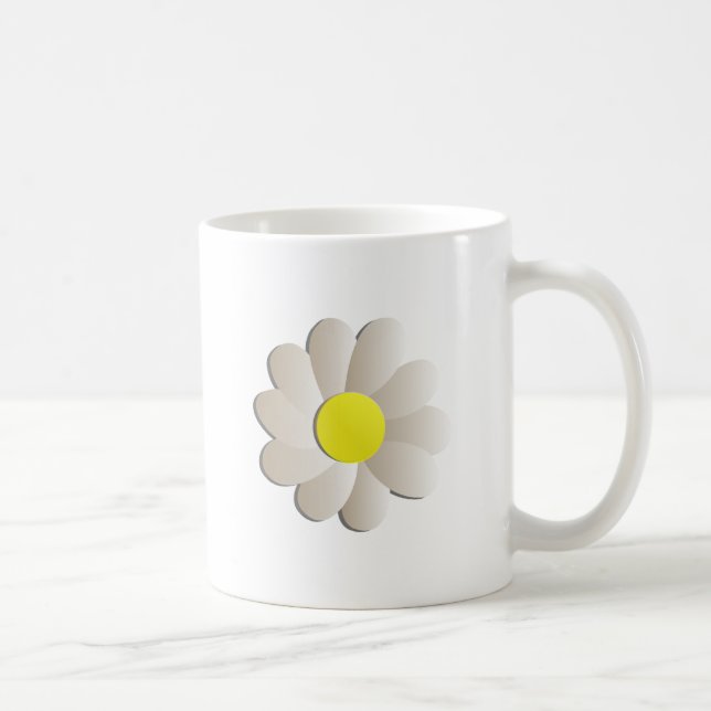 NY VITDAISYBLOMMA, VÅRTIME BLOMMA KAFFEMUGG (Höger)
