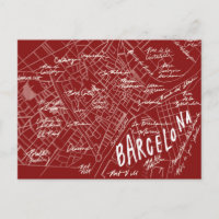 Ny vykort för Barcelona Spanien vintage resor