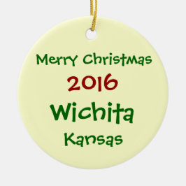 NY WICHITA KANSAS GOD JULPRYDNAD 2016 JULGRANSPRYDNAD KERAMIK
