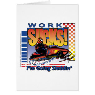 NY-Work-Sucks Hälsningskort
