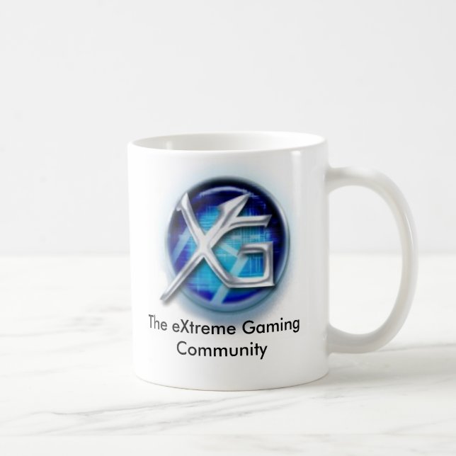ny =XG=logotyp, ytterlighetdobbelgemenskapen Kaffemugg (Höger)
