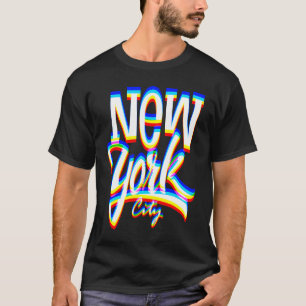 NY YORK CITY-Coola, typografi T Shirt