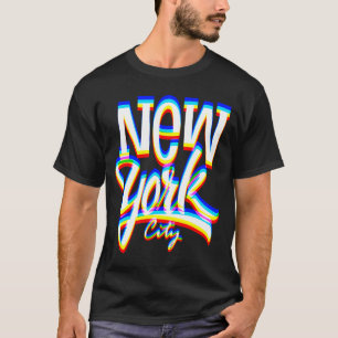NY YORK CITY-Coola, typografi T Shirt