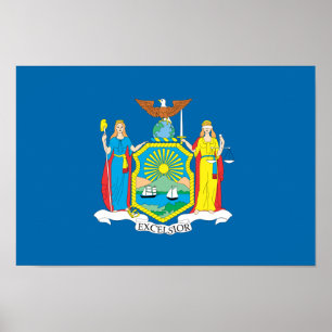 NY YORK-Flagga - Poster