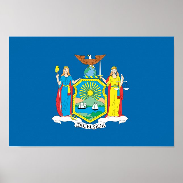 NY YORK-Flagga - Poster (Framsidan)