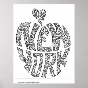 NY YORK kärlek efter NICHOLAS_COPYRIGHT_MIN... Poster