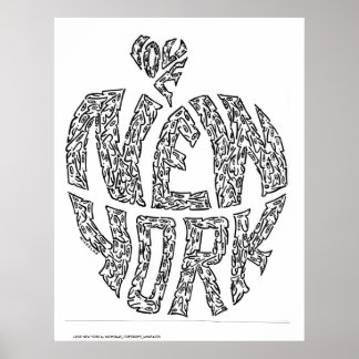 NY YORK kärlek efter NICHOLAS_COPYRIGHT_MIN... Poster