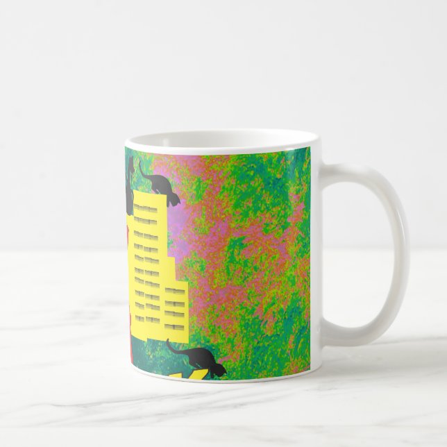 NY YORK-katt Kaffemugg (Höger)