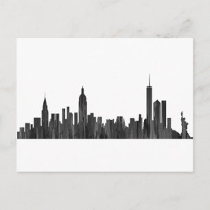 NY YORK, NY SKYLINE PAINTBRUSH - VYKORT