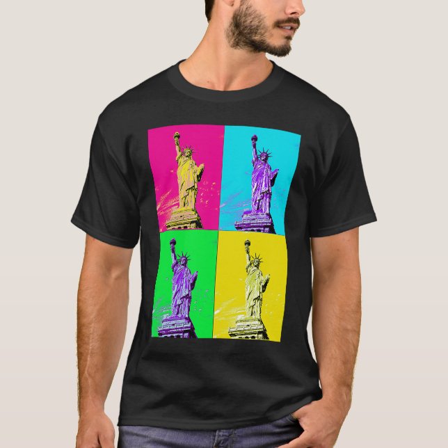 NY YORK POP ART T SHIRT (Framsida)