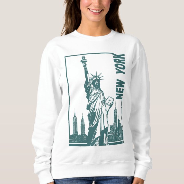 Ny York-Staty av frihet T-shirt (Framsida)