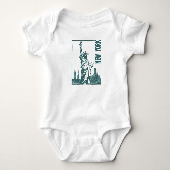 Ny York-Staty av frihet Tee Shirt (Framsida)