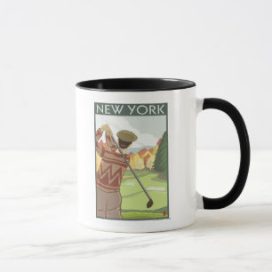 Ny YorkGolfing plats Mugg