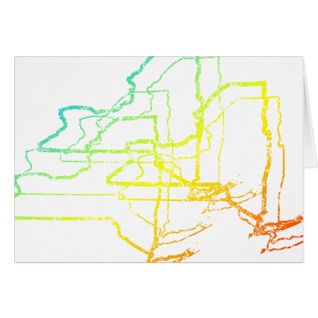 ny Yorkill-oskärpa Hälsningskort (Framsidan Horizontal)