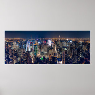 NY YORKSTAD PER KVÄLL POSTER