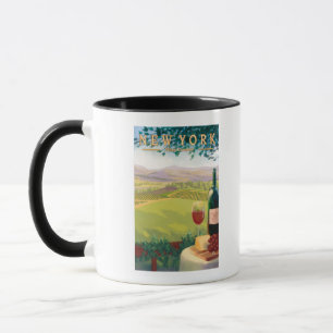 Ny YorkWine landplats Mugg