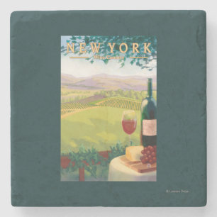 Ny YorkWine landplats Underlägg Sten