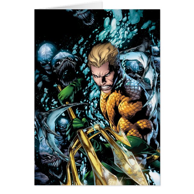 Nya 52 - Aquaman #1 Hälsningskort (Framsidan)