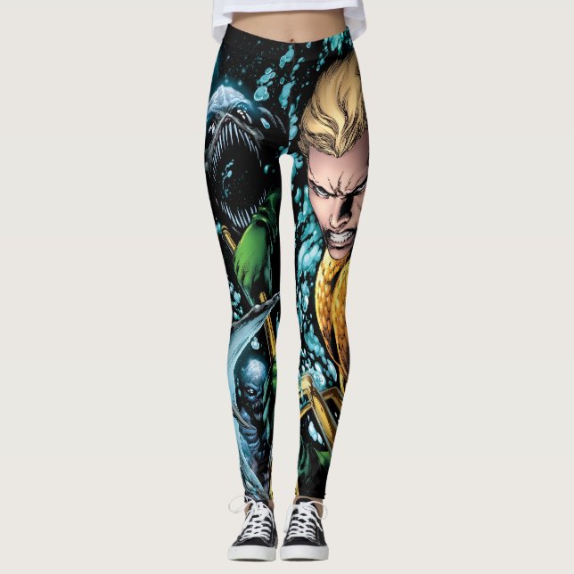 Nya 52 - Aquaman #1 Leggings (Framsida)