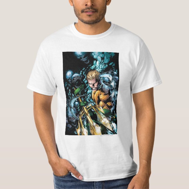 Nya 52 - Aquaman #1 T Shirt (Framsida)