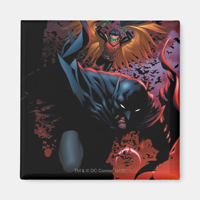 Nya 52 - Batman och Robin #1 Magnet (Framsidan)