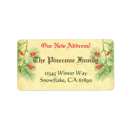 Nya adress etiketter för grönt Red Gräs Anpassning Adressetikett