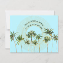 Nya adress Florida Handflatan Träd Flytta