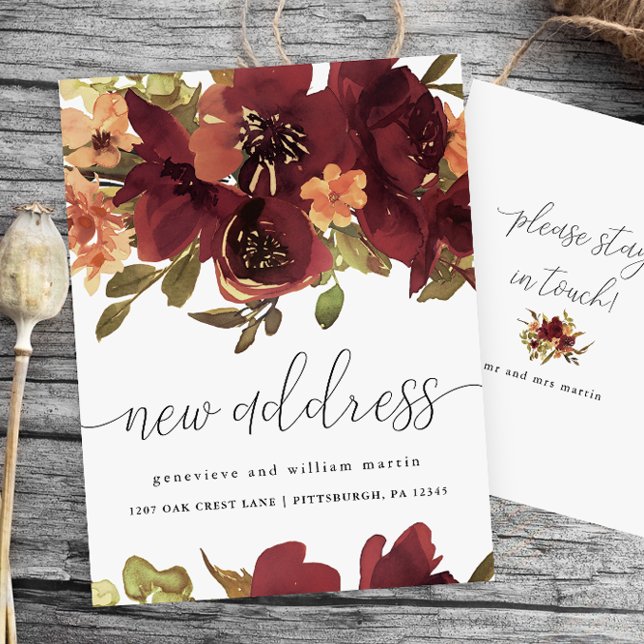 Nya adress höständringen i Adress Meddelande Vykort (Skapare uppladdad)