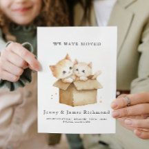 Nya adress kassa i kartong