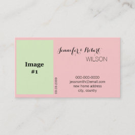 nya adress kort för blomma och blomsterodling i ro