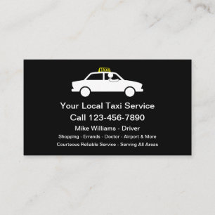 Nya Affärskort för lokal Taxi-tjänst Visitkort