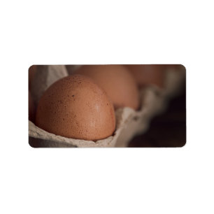 Nya ägg för lantgård adressetikett