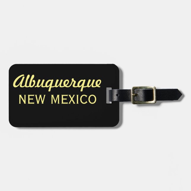 Nya Albuquerque - mexico Horisont-SG Bagagebricka (Horisontell Framsida)