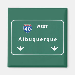 Nya Albuquerque - mexico nm Interstate huvudväg: Magnet