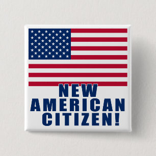 Nya amerikanmedborgaregåvor och Tshirts Knapp