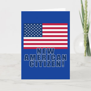 Nya amerikanska medborgargåvor och skjortor kort