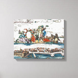 NYA AMSTERDAM, 1673 CANVASTRYCK