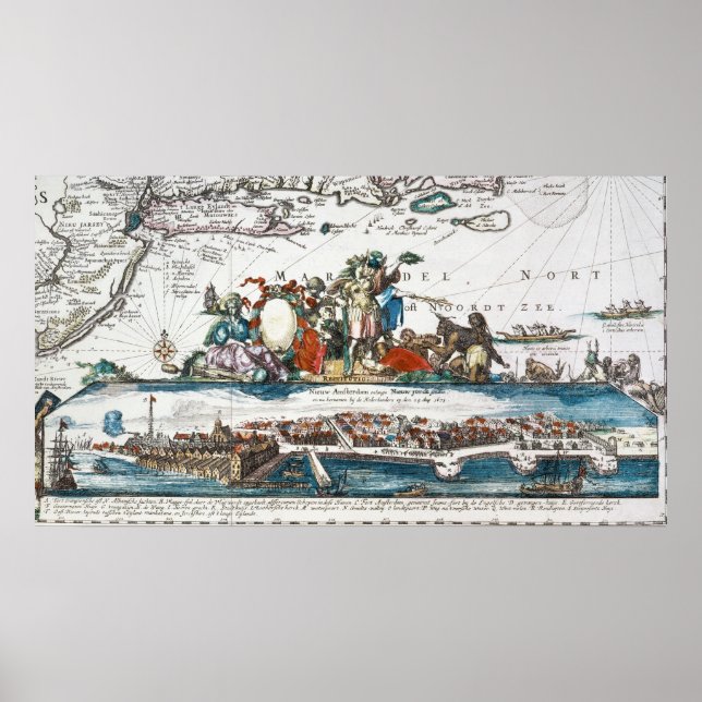 NYA AMSTERDAM, 1673 POSTER (Framsidan)
