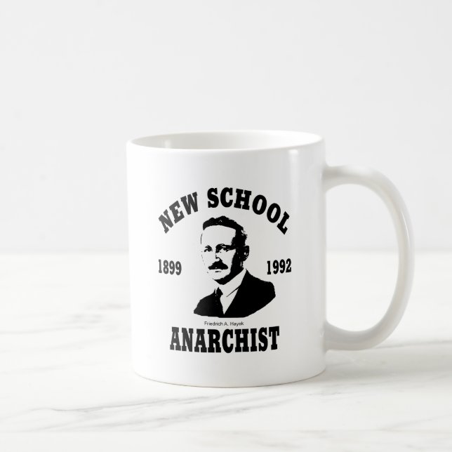 Nya anarkister -- Friedrich A. Hayek Kaffemugg (Höger)