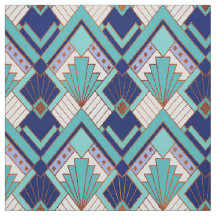 Nya Aqua och Blue Art Deco Stil
