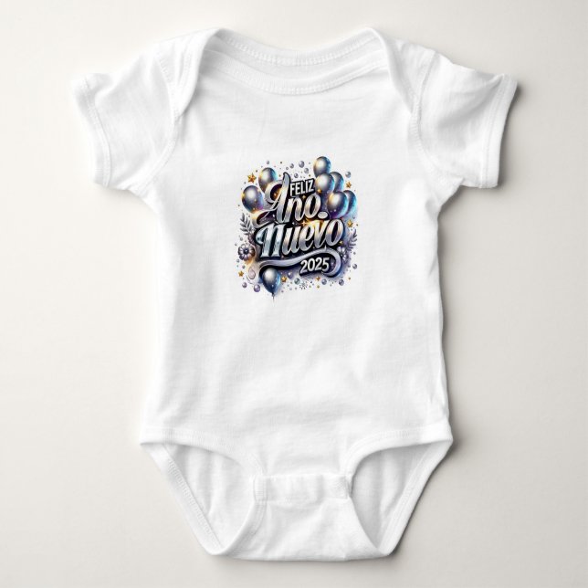 Nya år Baby Bodykostymer T Shirt (Framsida)