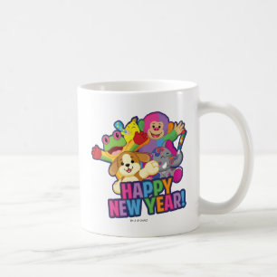 Nya år ballonger kaffemugg