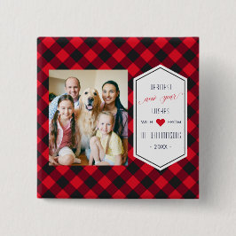 Nya år Buffalo Play Julhälsningar Photo Knapp