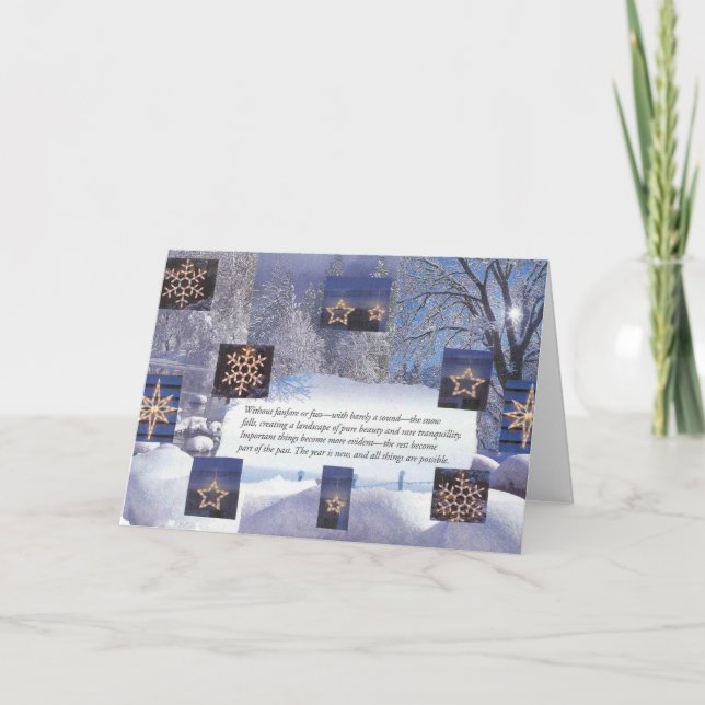 Nya år för jul helgkort (Framsida)