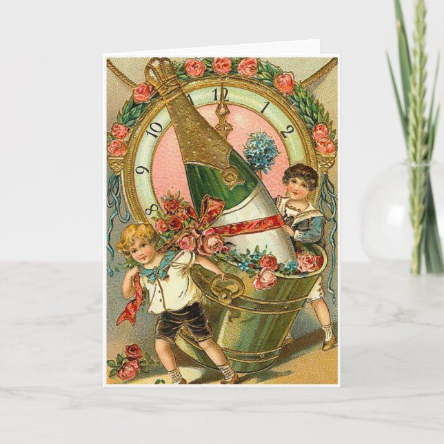 Nya år hälsning helgkort (Framsida)