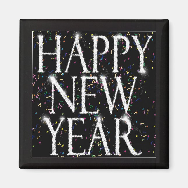 Nya år med mousserande magnet (Framsidan)