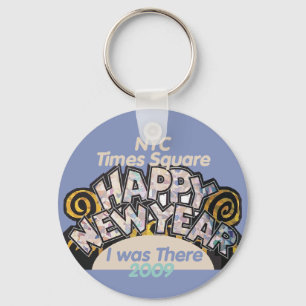 Nya år NYC Keychain Nyckelring