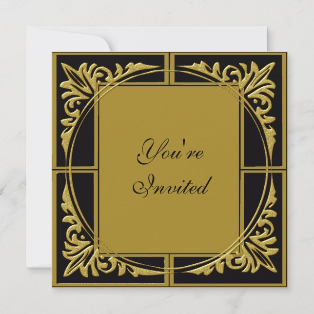 Nya år partyinbjudan inbjudningar (Framsida)