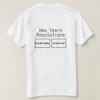 Nya år sidupplösningar HD 2 T-shirt