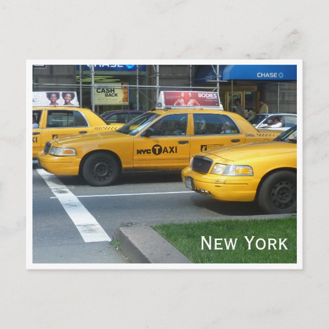 nya arbetsskåp i taxi vykort (Framsida)